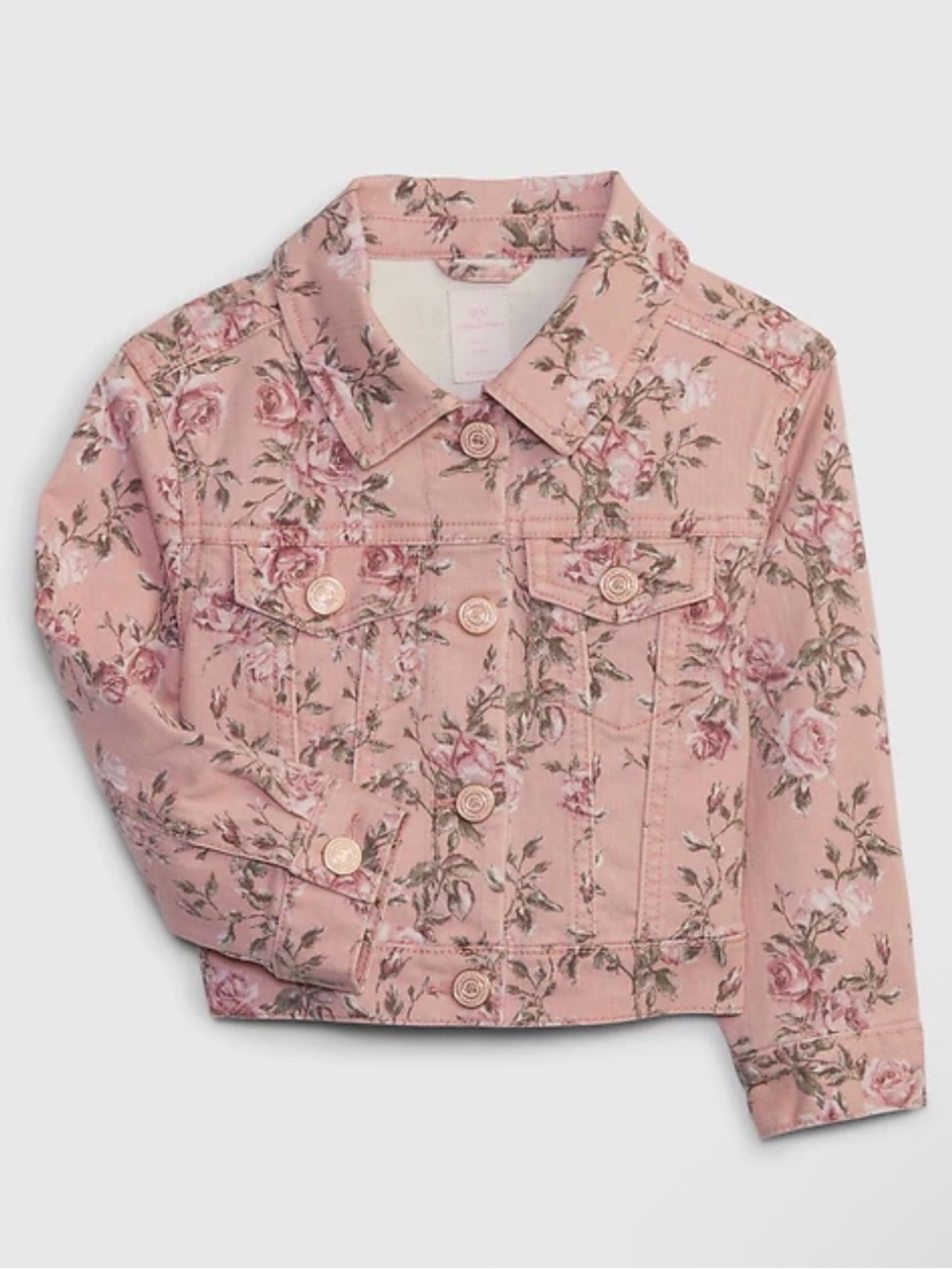 Gap × LoveShackFancy Toddler Floral Icon Denim Jacket 4T
